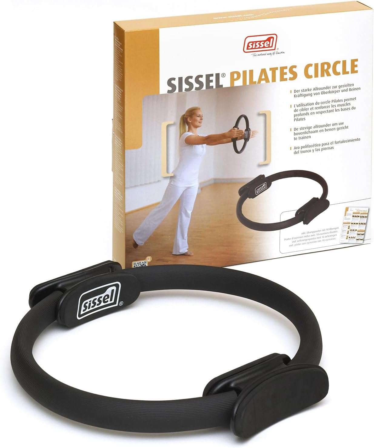 Pilates-Ring mit rutschfesten Griffen, Single