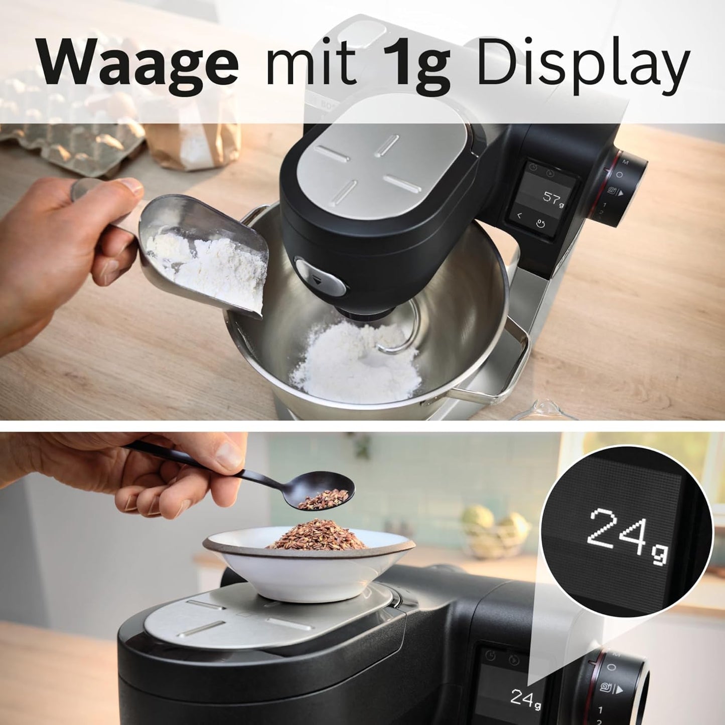 Küchenmaschine Serie 6, Kunststoffschüssel Schwarz