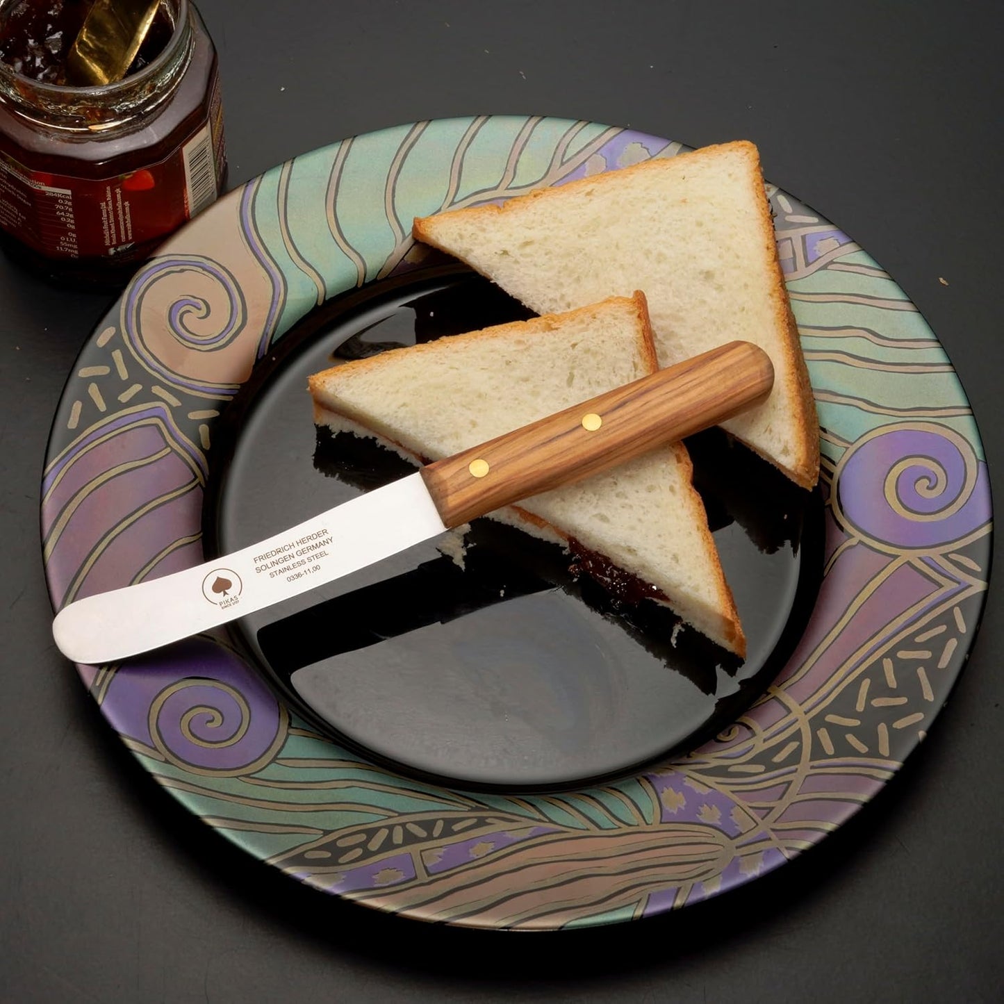 Messer-Set mit Olivenholzgriff, Olive 2