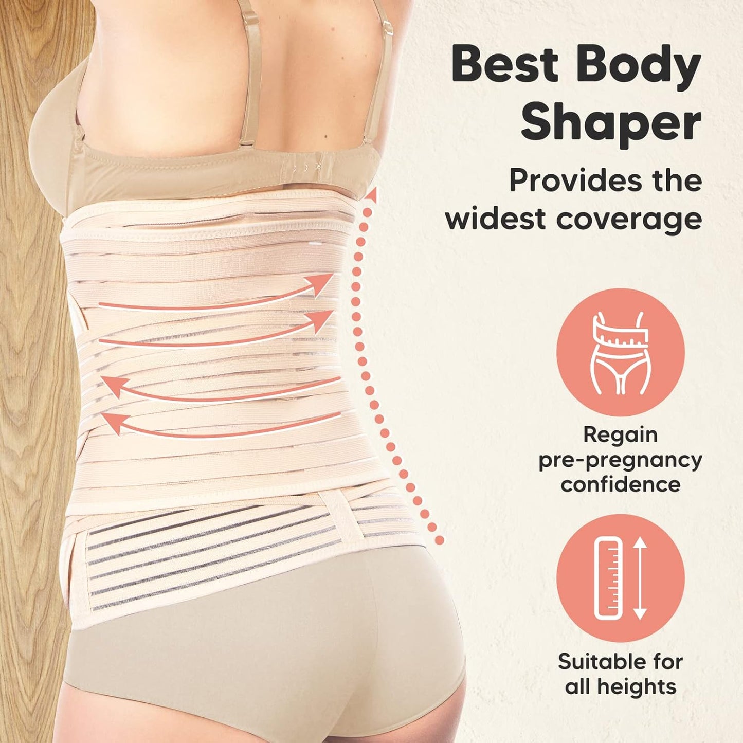 Revive 3 in 1 Postpartum Gürtel, M/L Classic Ivory