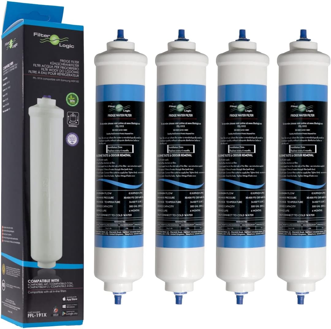 Wasserfilter-Set für Kühlschränke (4 Stück)