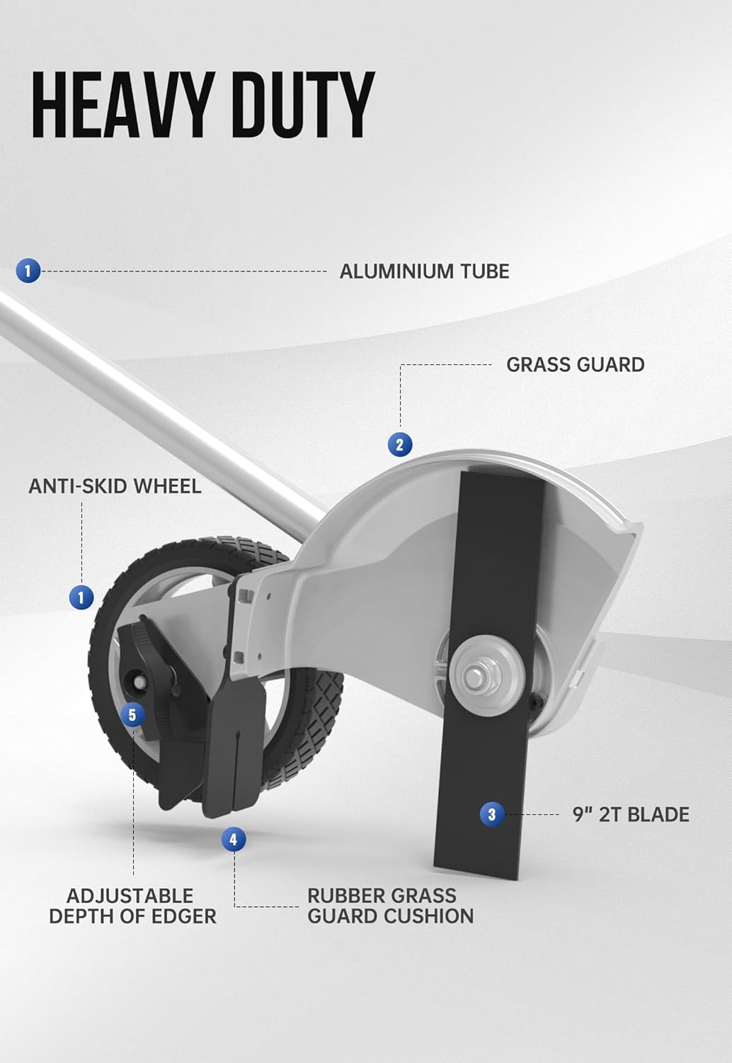 Aufsatz für Power Edger, 22,9 cm (9 Zoll) 2T-Schneidklinge
