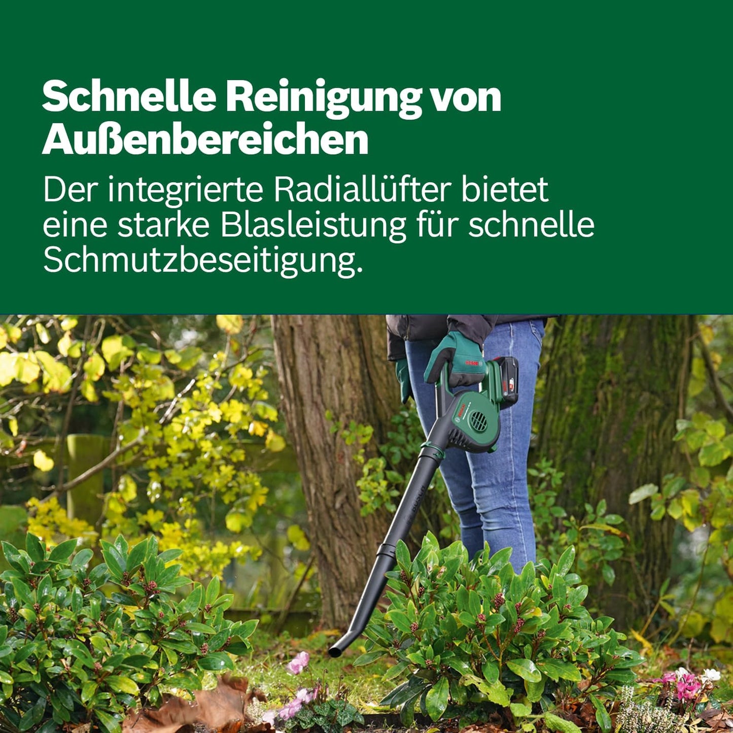 Akku-Laubbläser UniversalLeafBlower 18V-130, Laubbläser | ohne Akku, Neues Design | Classic Green