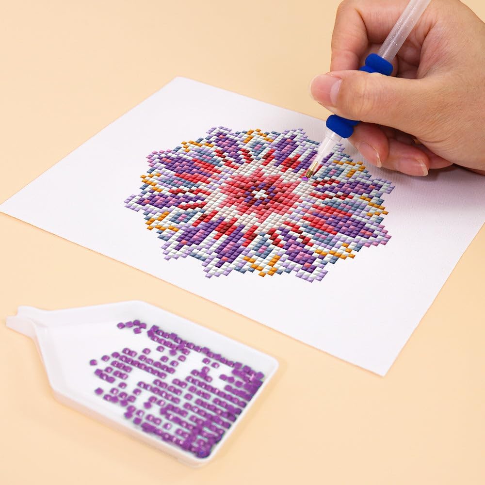 Mini Serie Diamond Painting Set mit 12 Stück, Mandala Kunst PROBLEMYOUMUSTCHECK