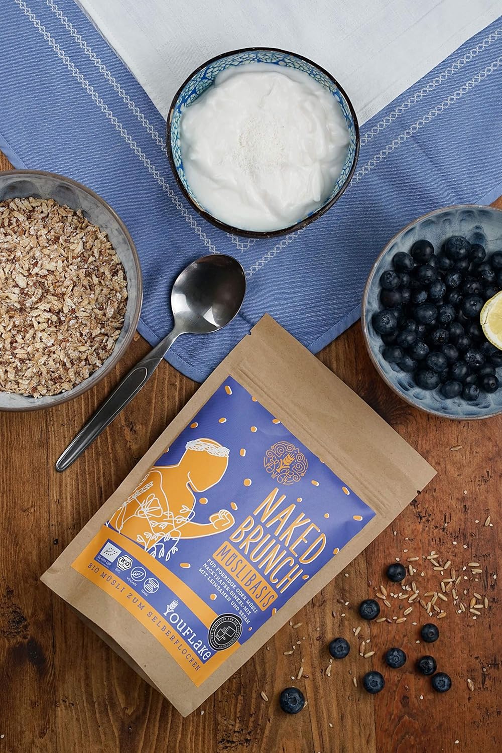 Manuelle Flockenquetsche mit Müsli-Set, Starter-Kit