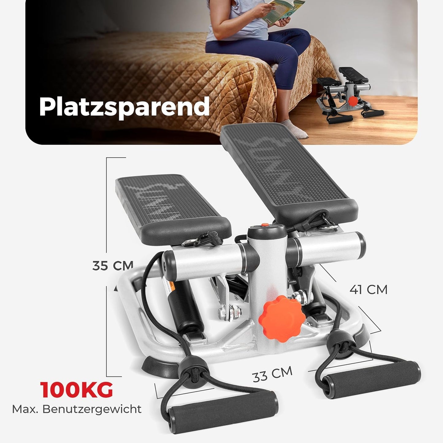 Stepper für Zuhause mit Widerstandsbändern, 02 Fortschrittlich