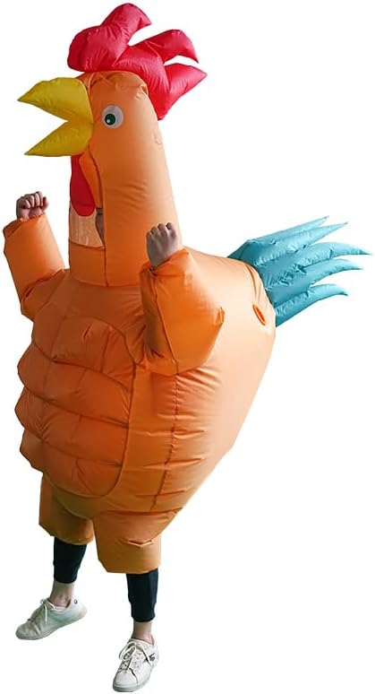 Aufblasbares Hahn-Kostüm für Erwachsene, Ananas Huhn