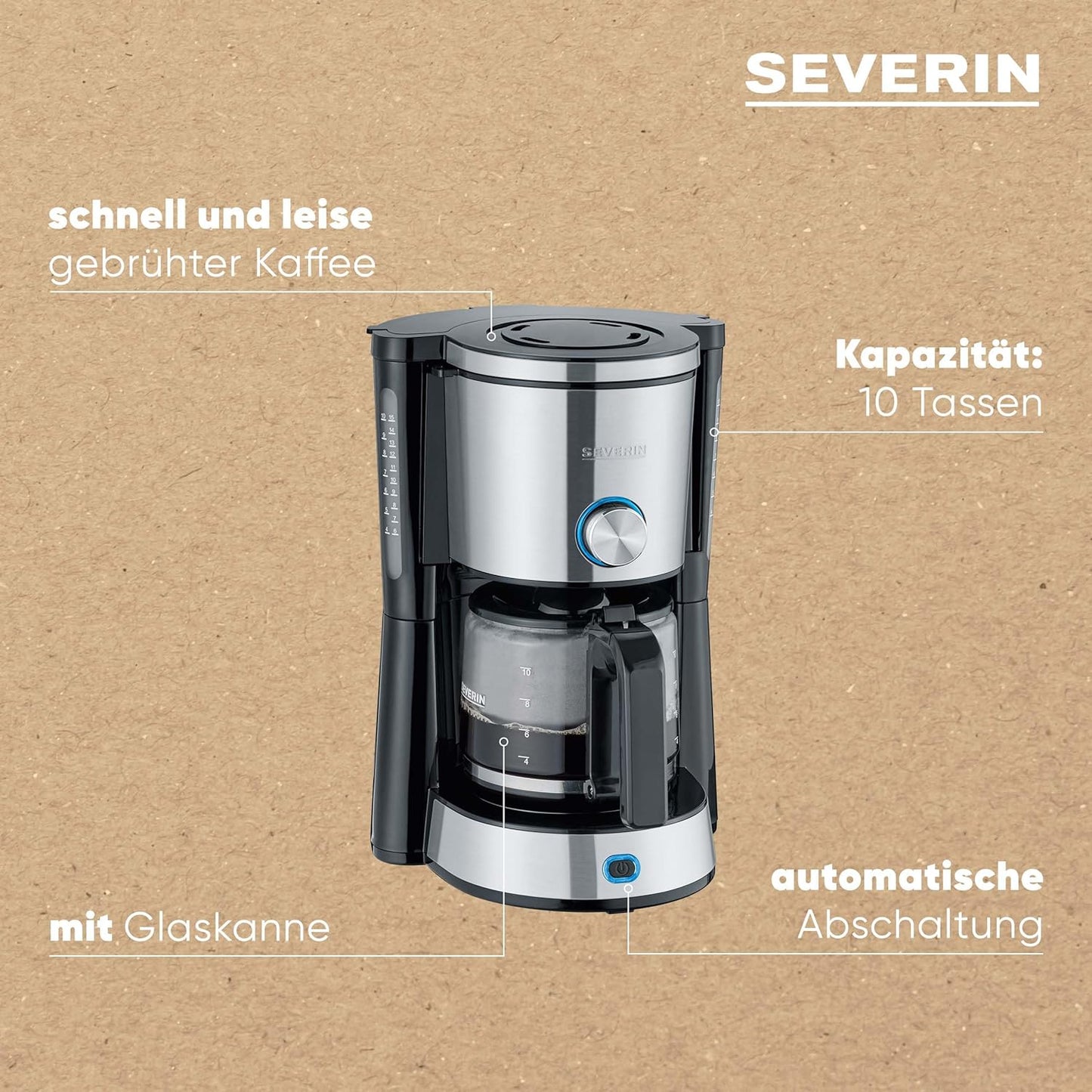 Kaffeemaschine TypeSwitch mit AromaSwitch-Funktion, Edelstahl