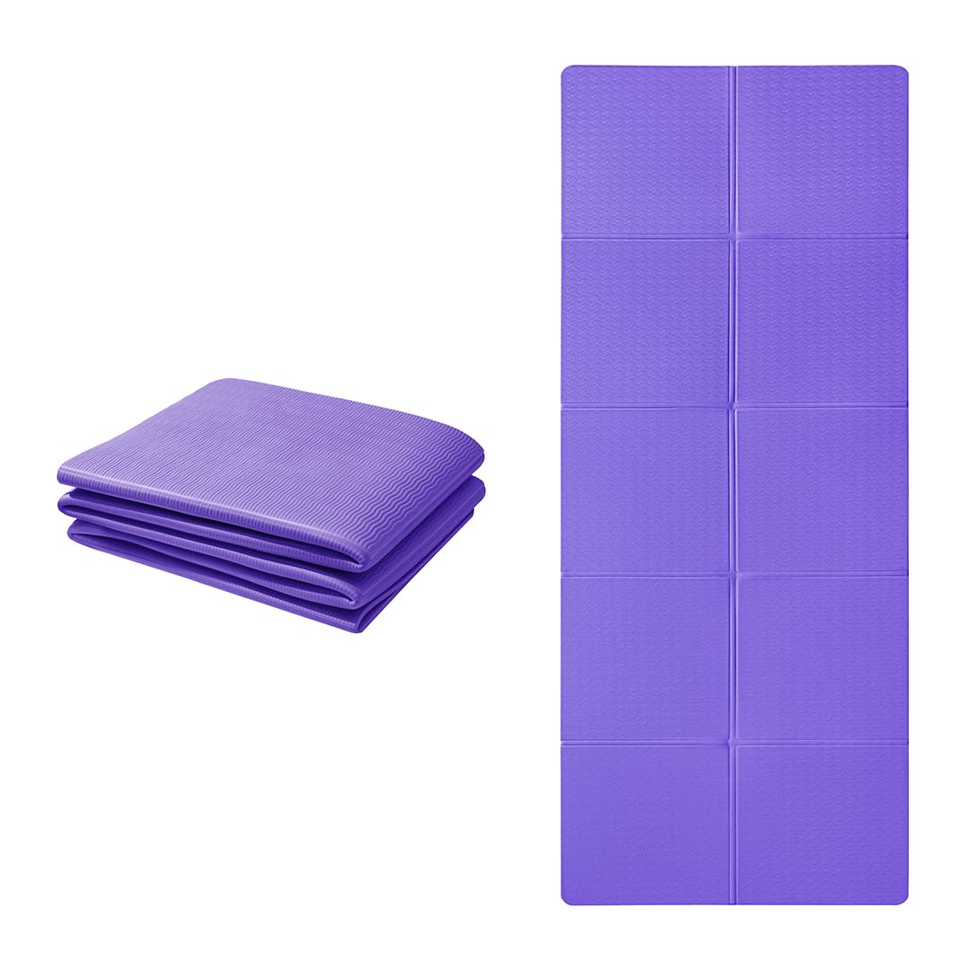 Klappbare Yogamatte, Lila 183*61*0.6cm