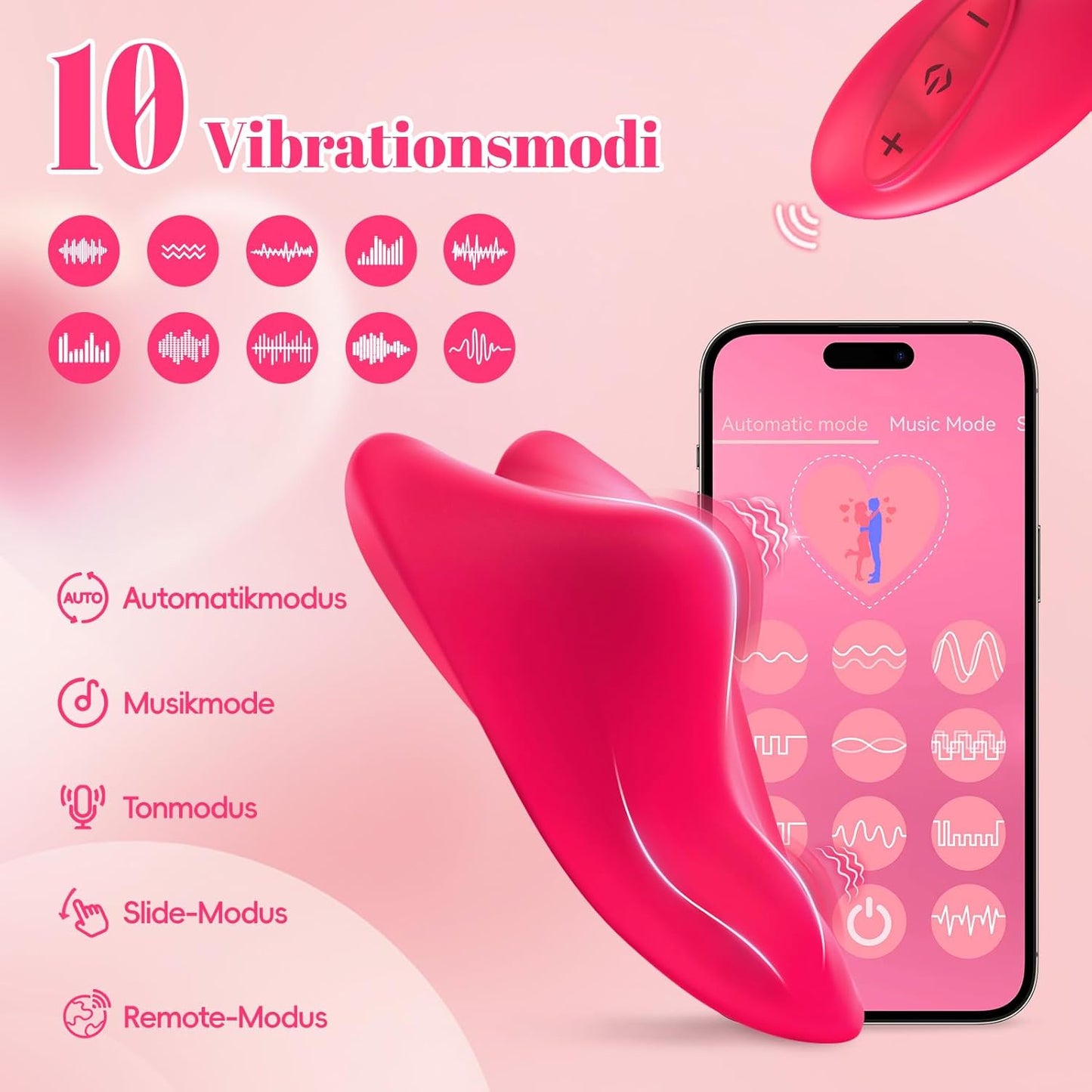 Butterfly Vibrator mit App-Fernbedienung