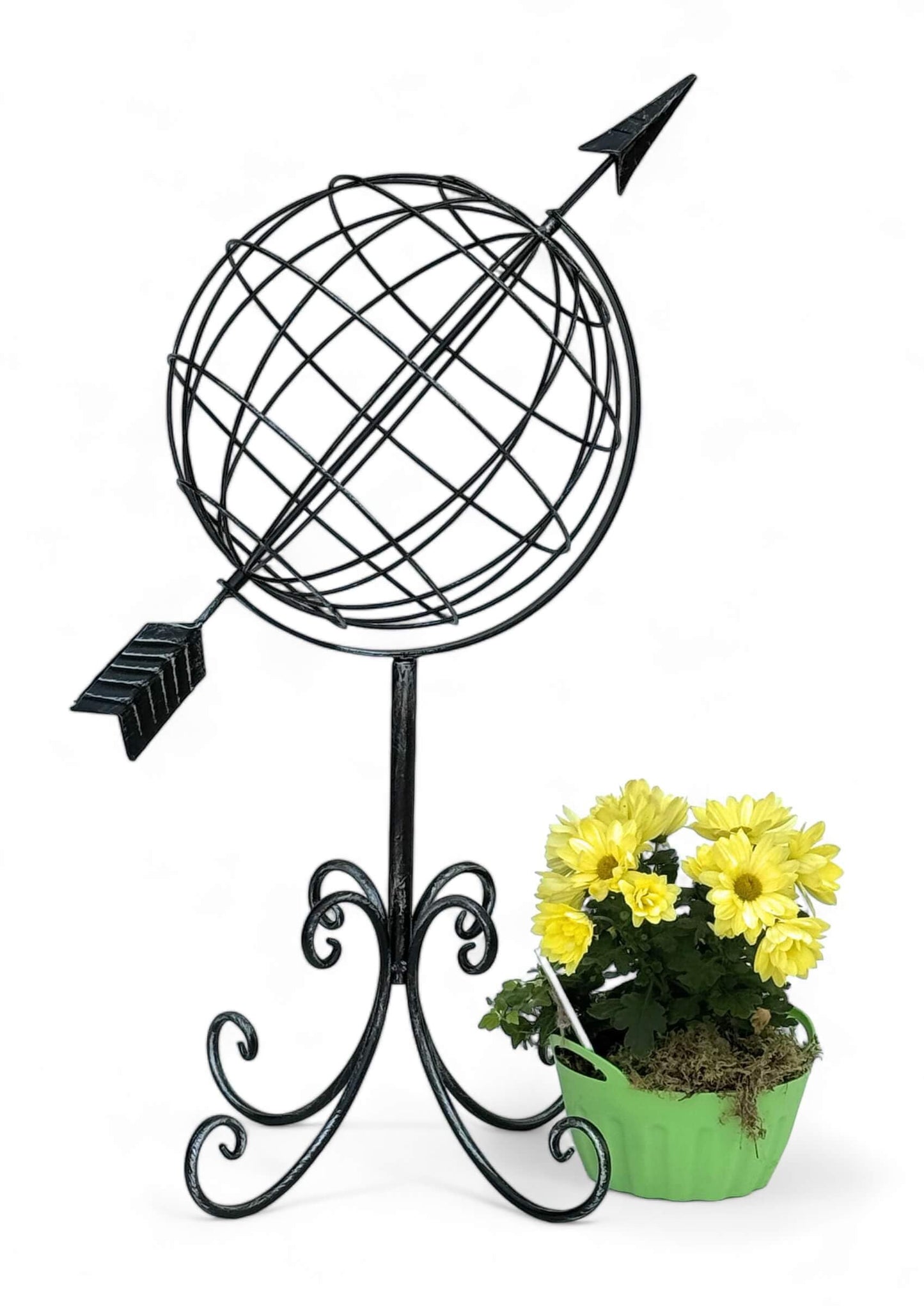 Sonnenuhr im Globus-Design