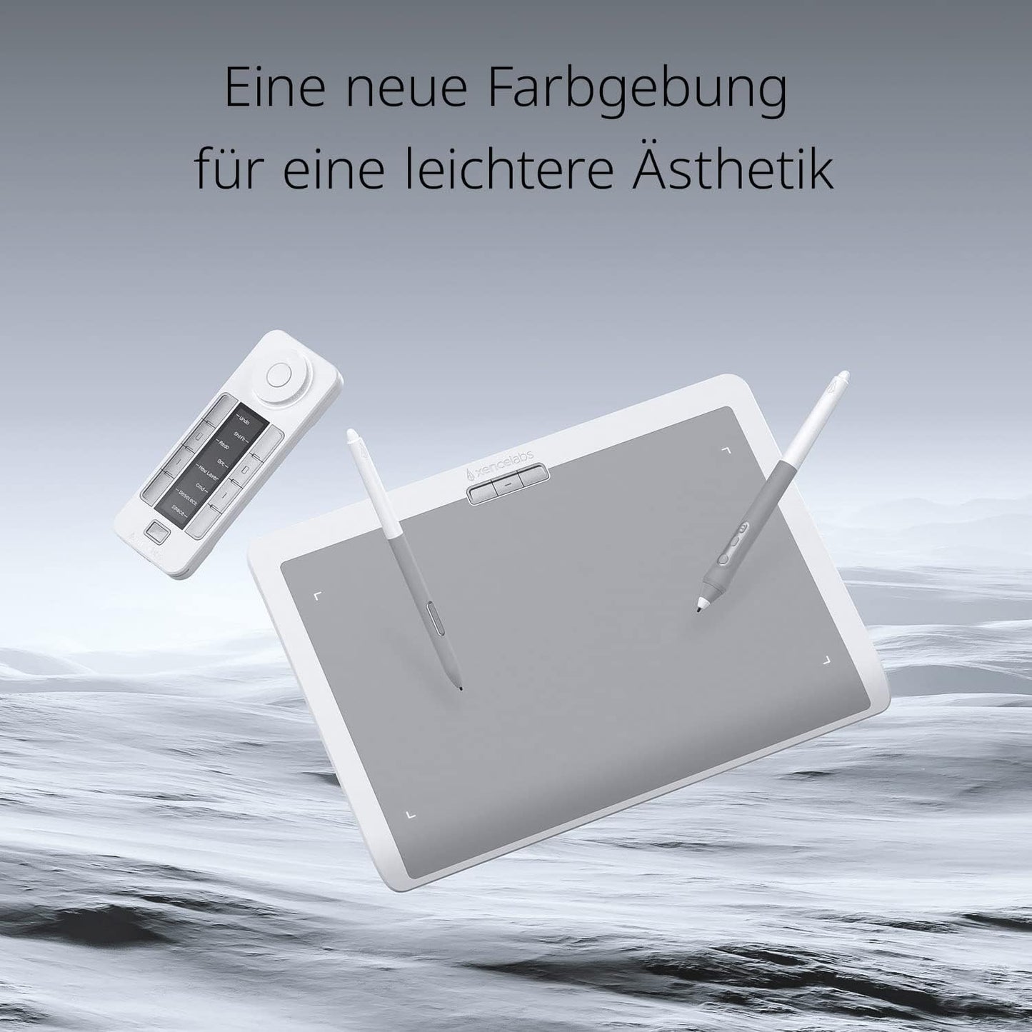 Zeichentablett mit Quick Key 2, Nebelweiss