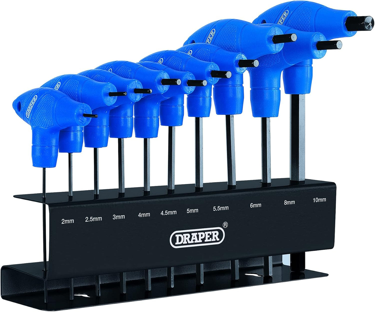 T-Griff Inbusschlüssel-Werkzeugsatz (10-teilig), 1 Blau
