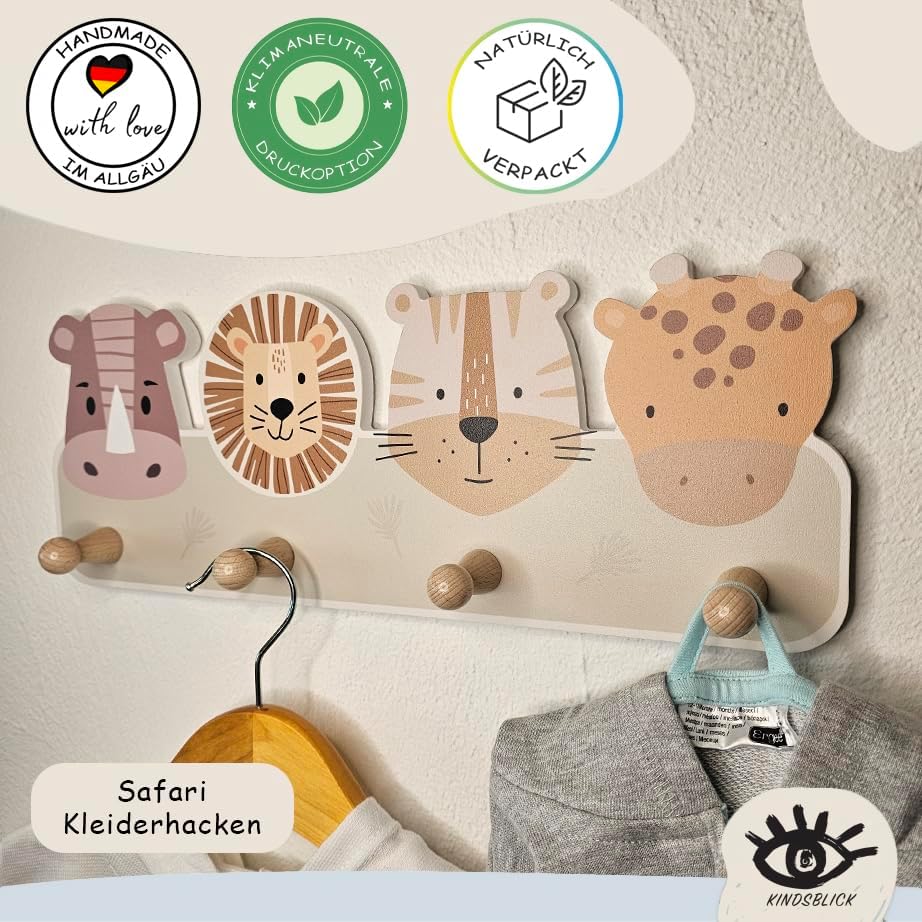 Kindergarderobe - Safari, Safari Natur