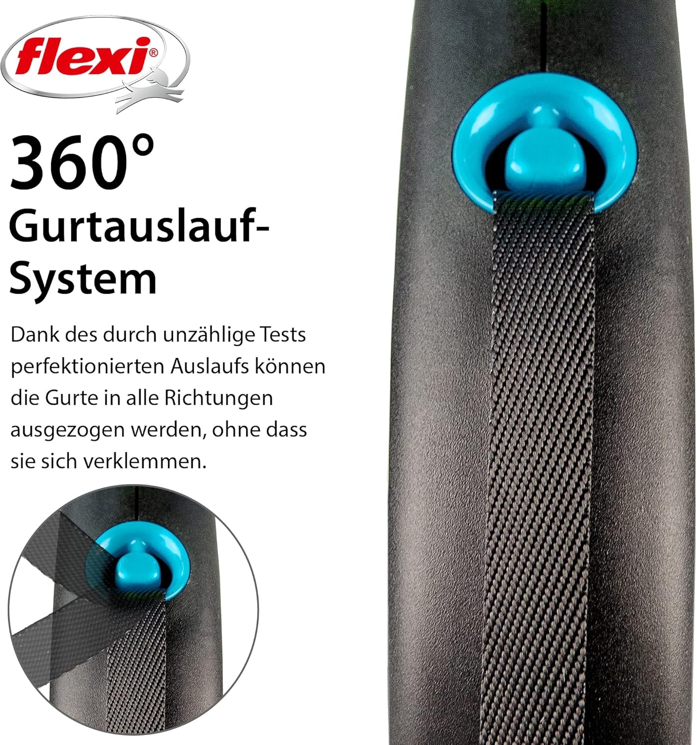 Rollleine für Hunde, Blau M: 5m (max. 25kg)