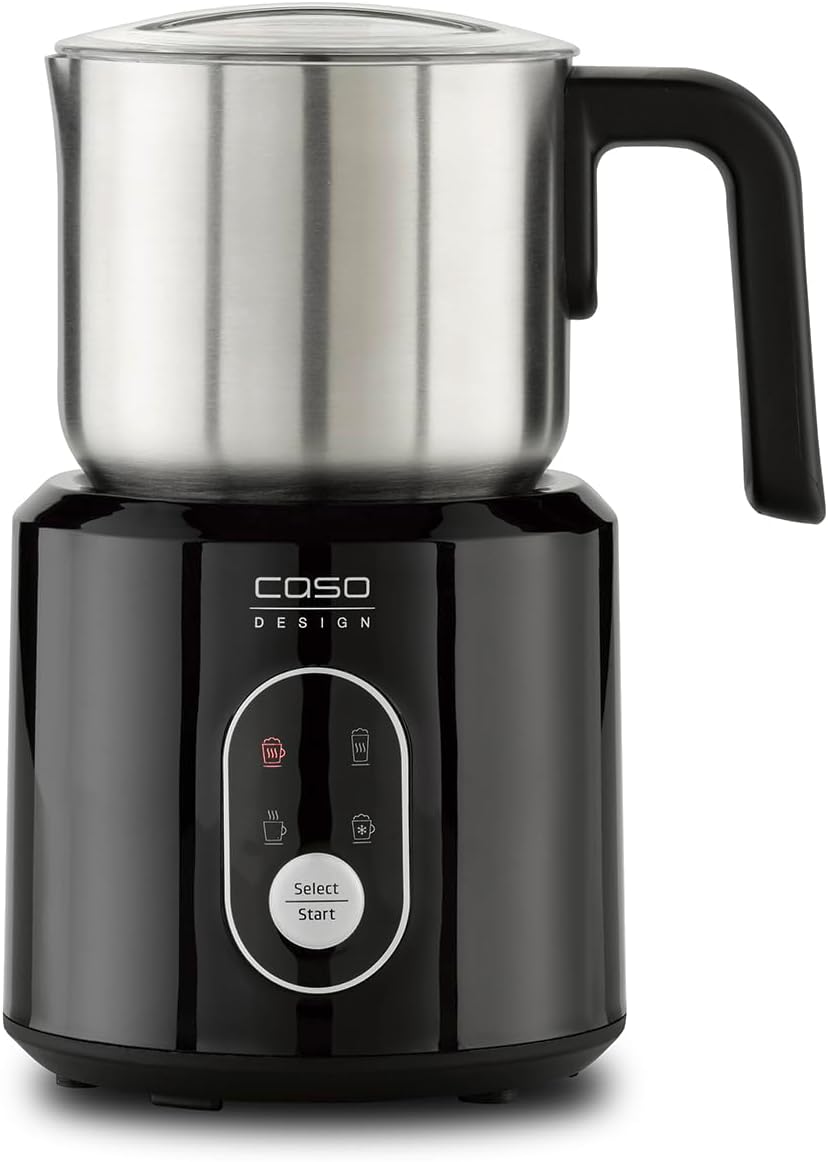 Milchaufschäumer für kalten und heissen Milchschaum, Schwarz