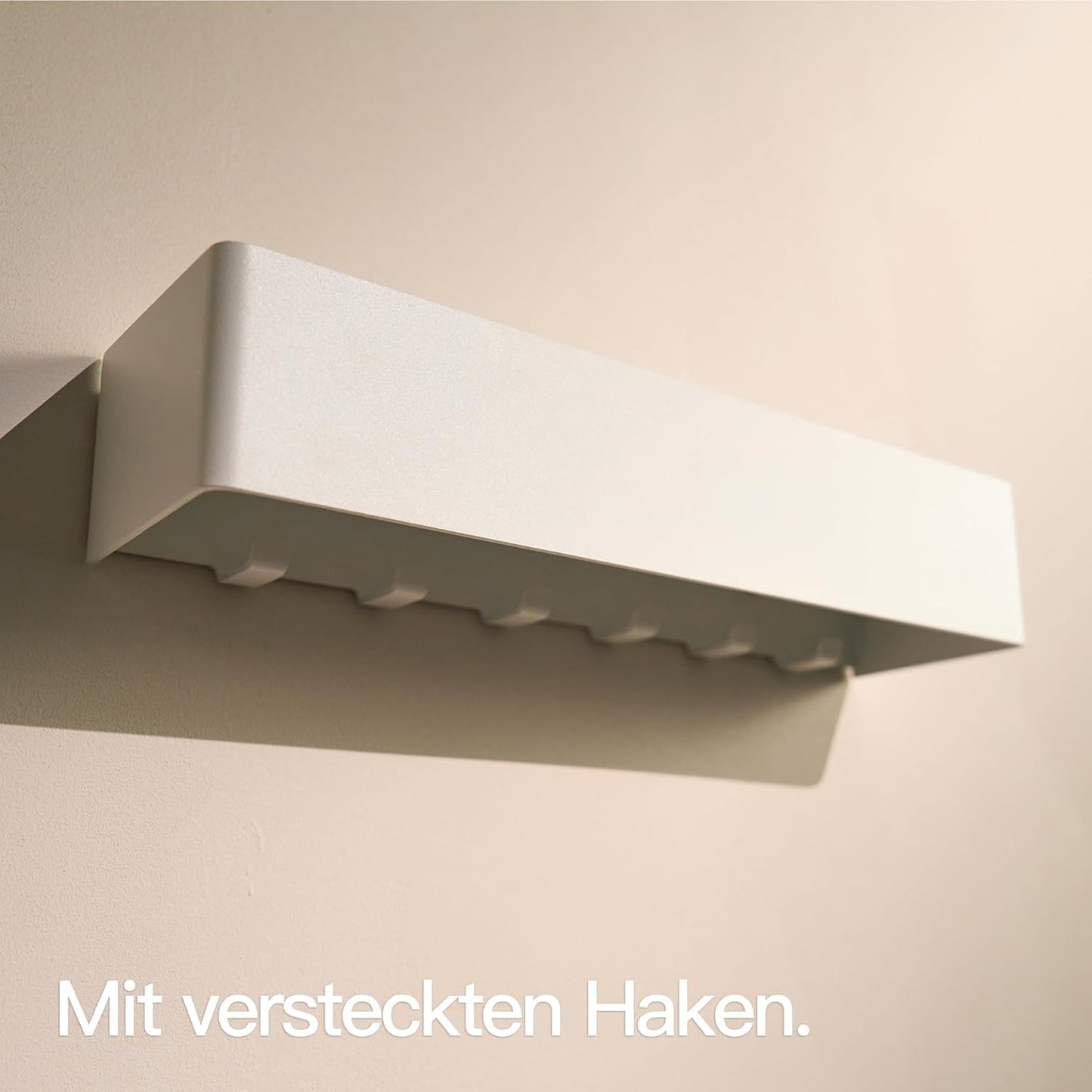 Schlüsselbrett mit Ablage, Weiß