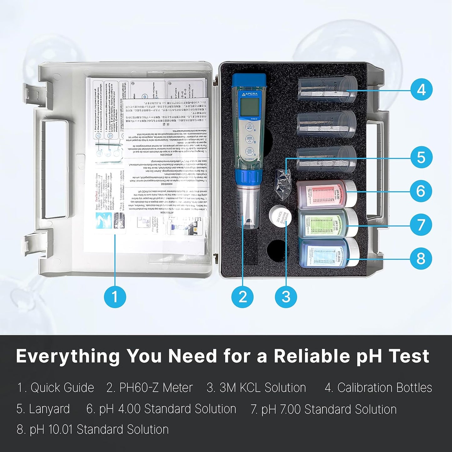 Smart PH Messgerät PH60-Z mit ZenTest App-Unterstützung