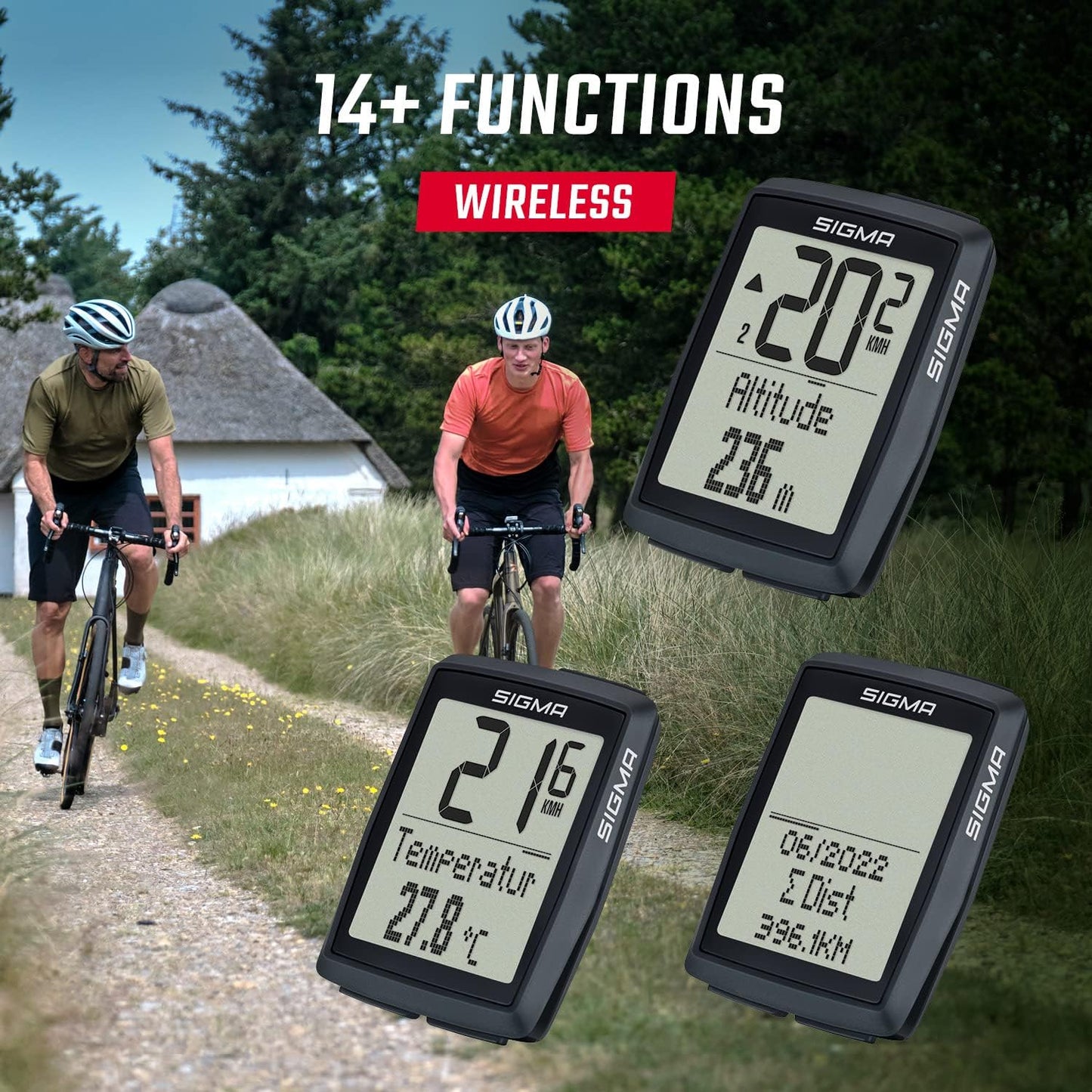 Kabelloser Fahrradcomputer BC 14.0 mit Höhenmessung