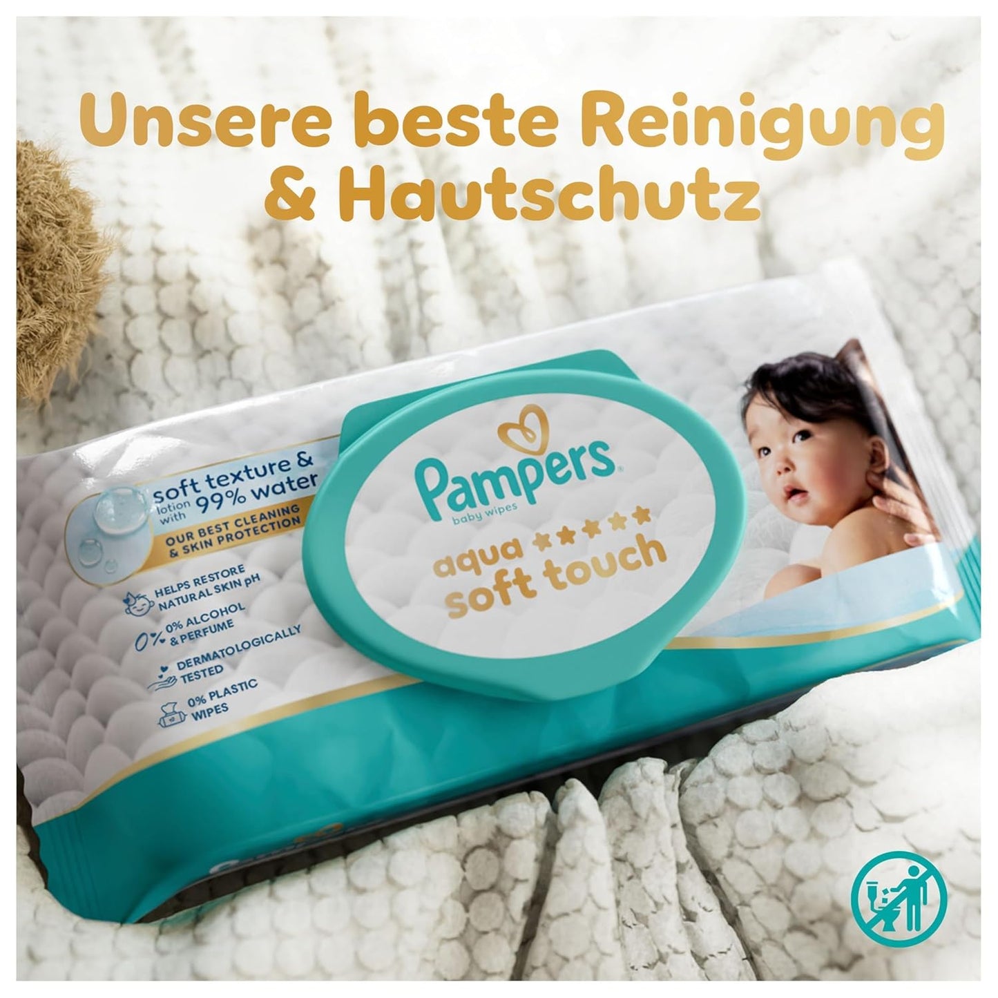Aqua Soft Touch Baby-Feuchttücher