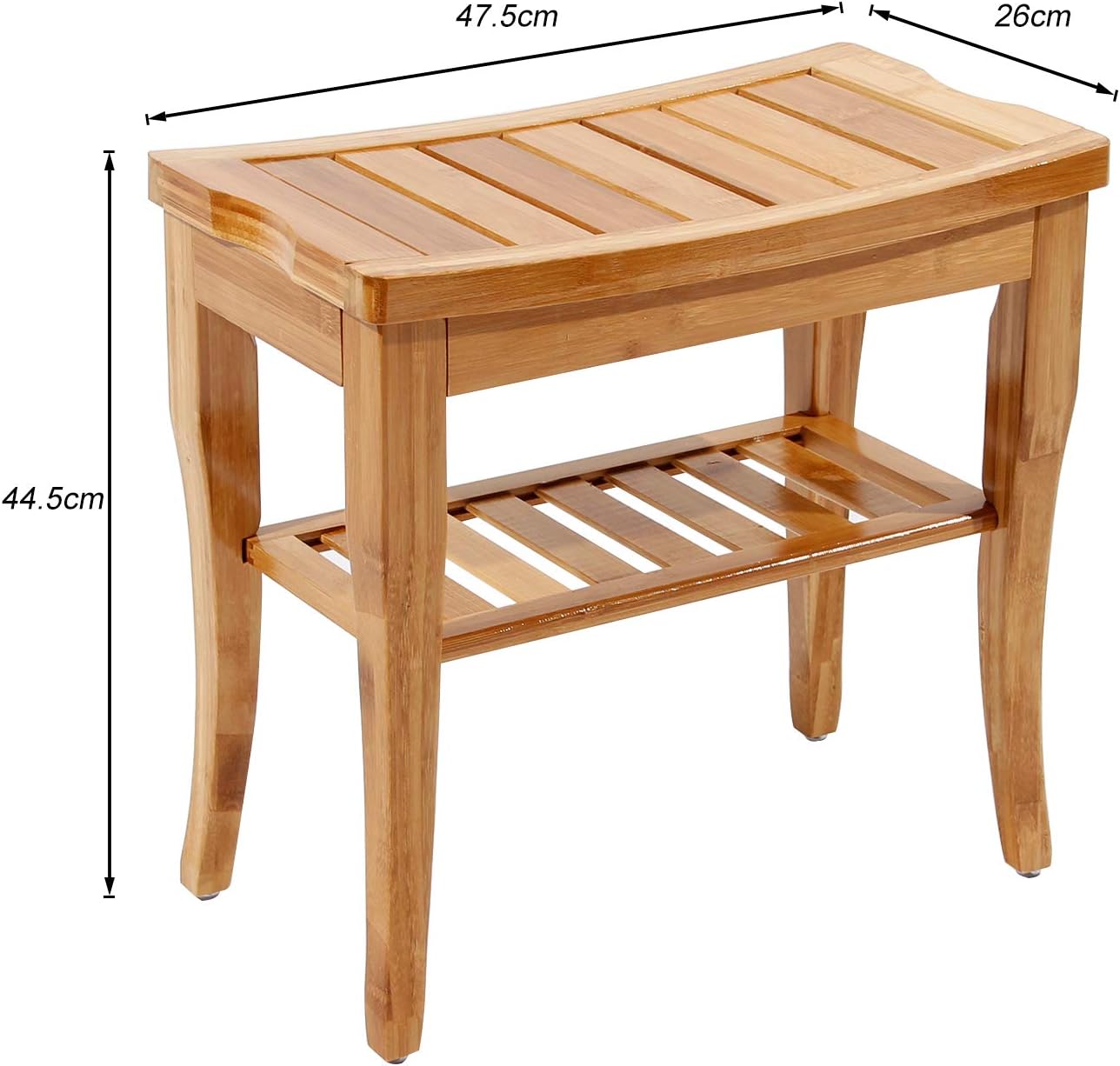 Badezimmerhocker mit Ablage