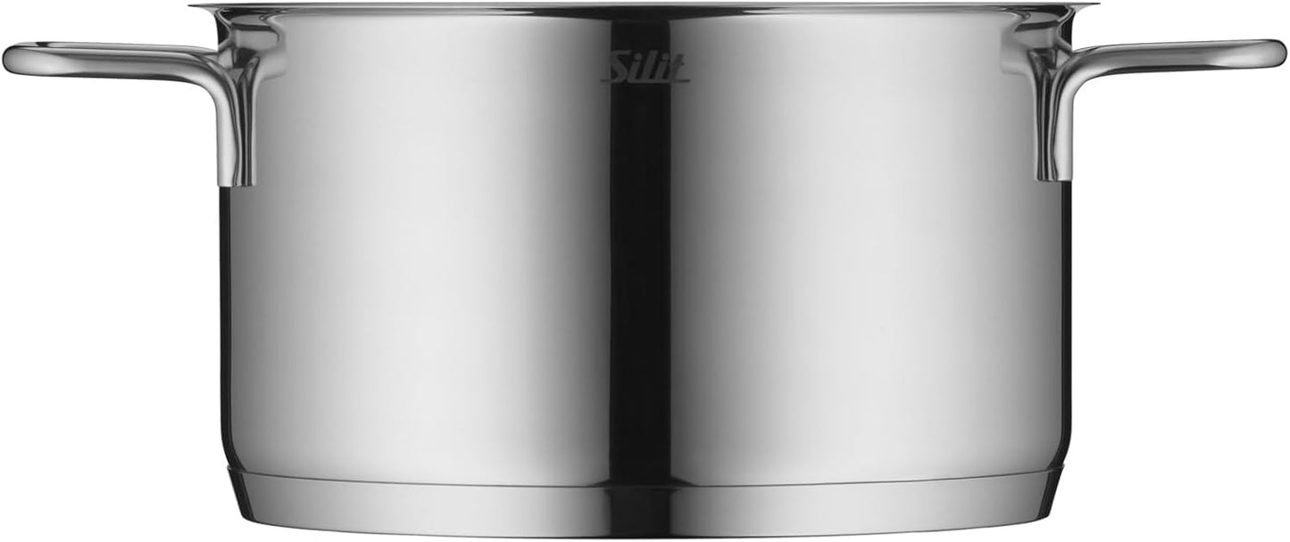 Induktions-Topfset Alicante (4-teilig) mit Glasdeckel, Silit Alicante – Topfset – Stielkasserolle ; 4-teilig