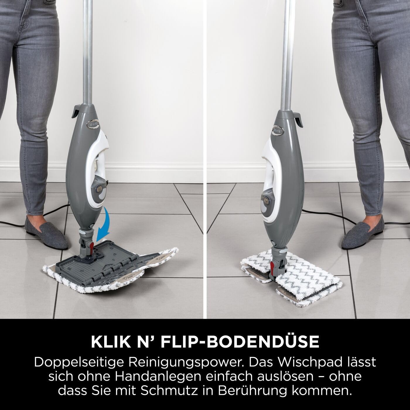 Dampfreiniger S6005EU Klik n' Flip & Handheld-Set, Klik n' Flip & Handheld