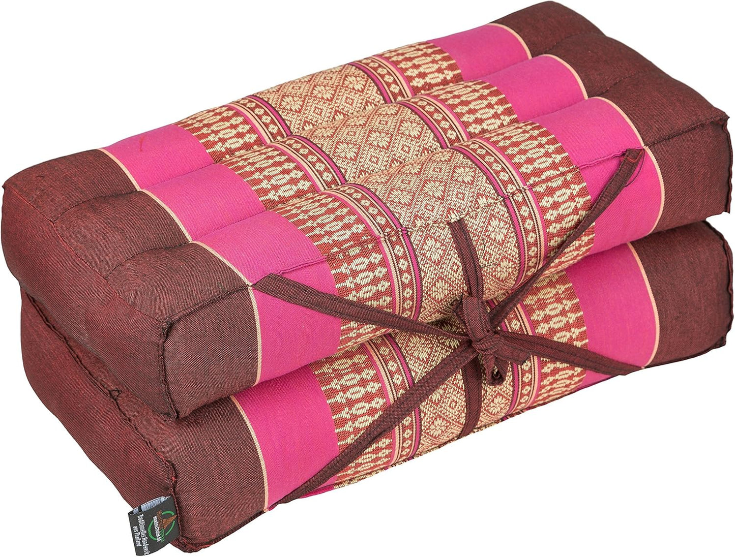 Faltbares Sitzkissen für Yoga & Meditation, Burgunder-pink
