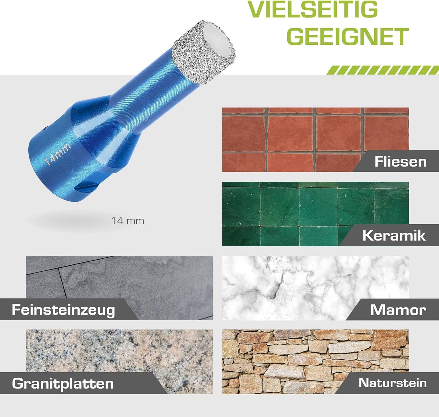 Fliesenbohrer, M14 Ø 14mm
