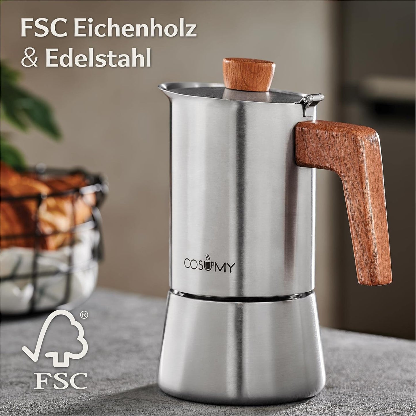 Mokka Espressokocher, 6 Tassen (300ml)