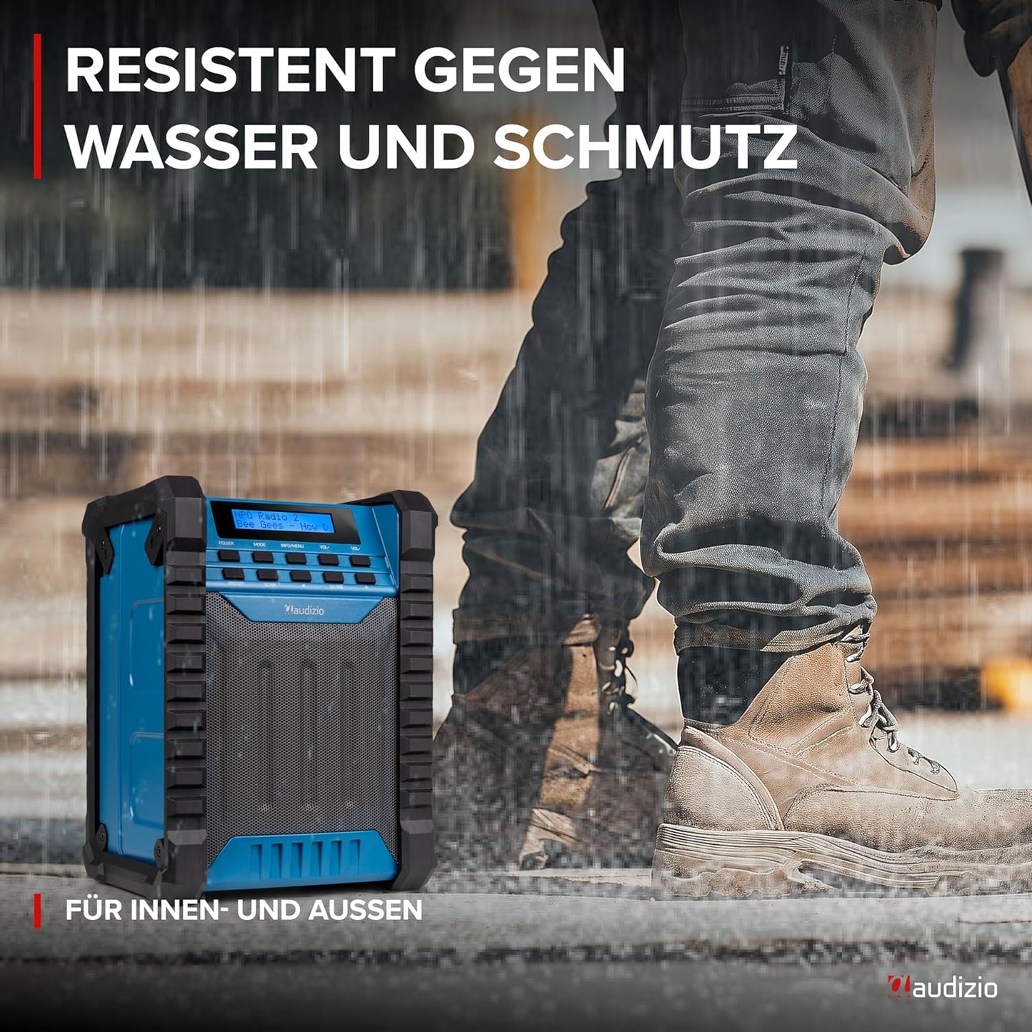 Baustellenradio DAB+ mit Bluetooth, Jobsite