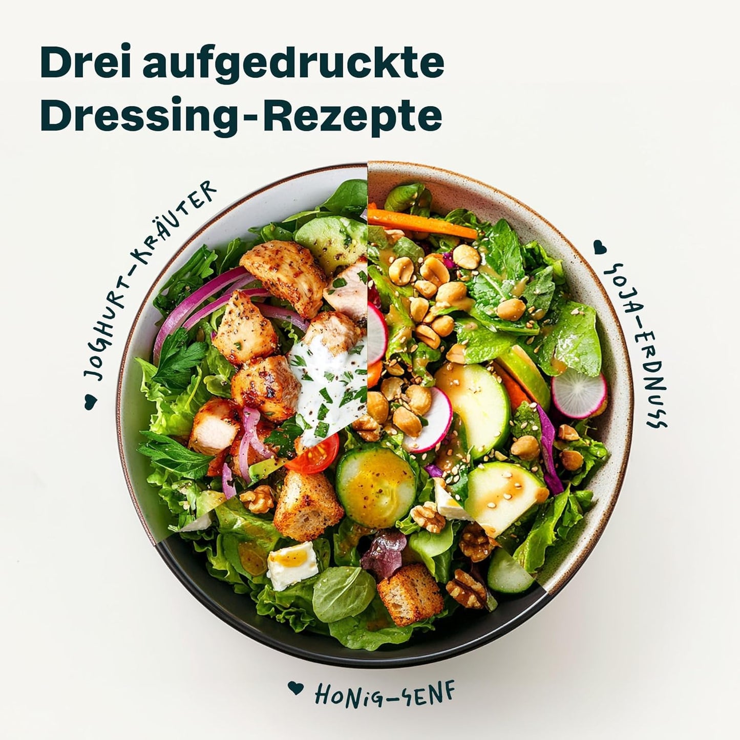 2-teiliges Dressingshaker Set, Dressingshaker 2x300 ml