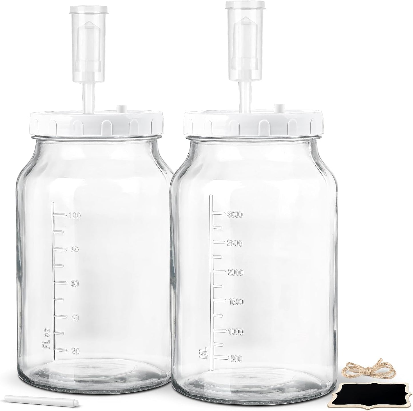2er-Set Fermentiergläser