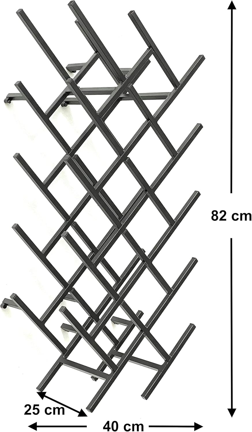 Erweiterbares Weinregal für 18 Flaschen 2er-Set