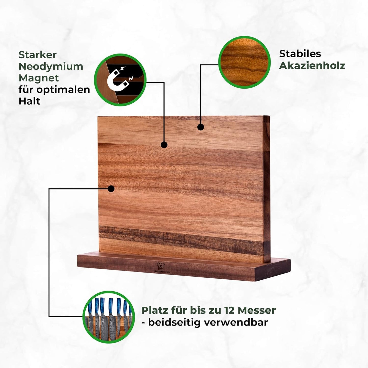 Messerset Shiburu mit Messerblock, Bundle Shiburu