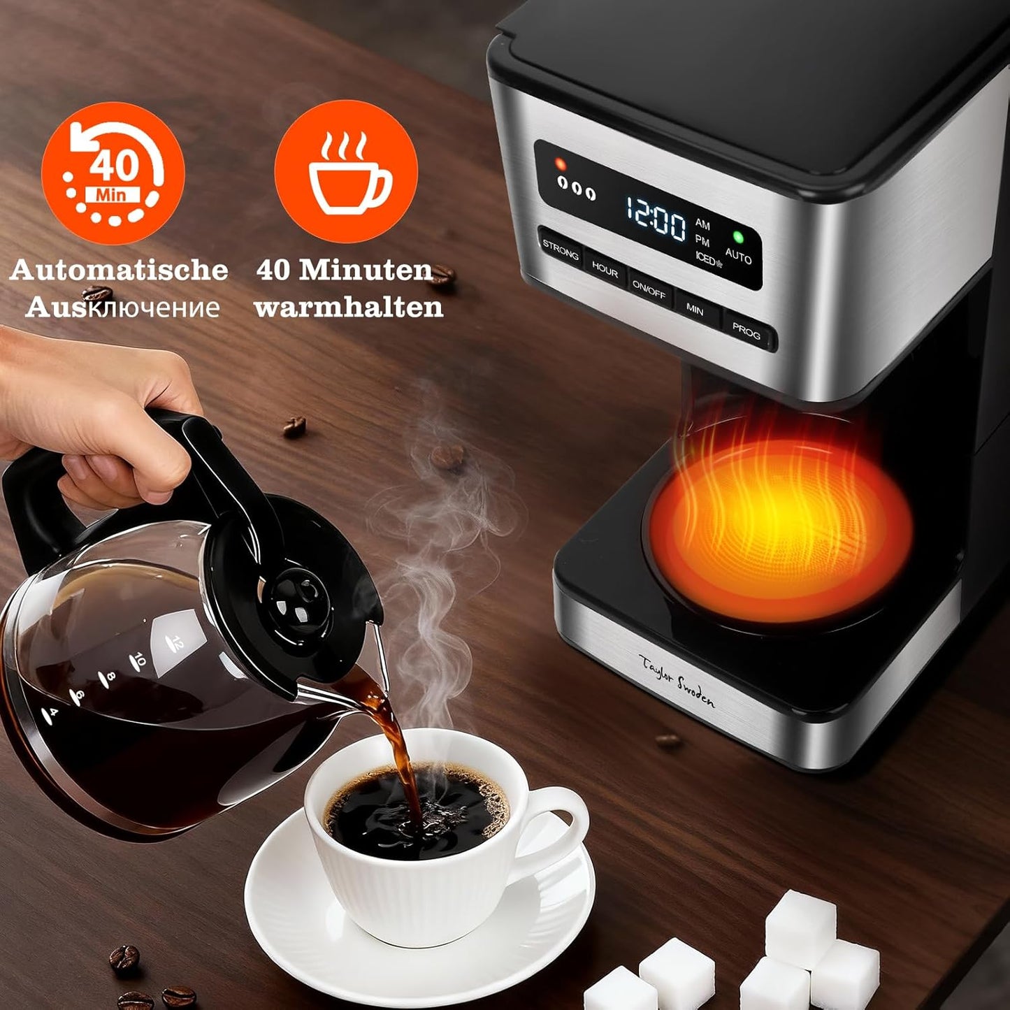 Filterkaffeemaschine mit Eiskaffee-Modus