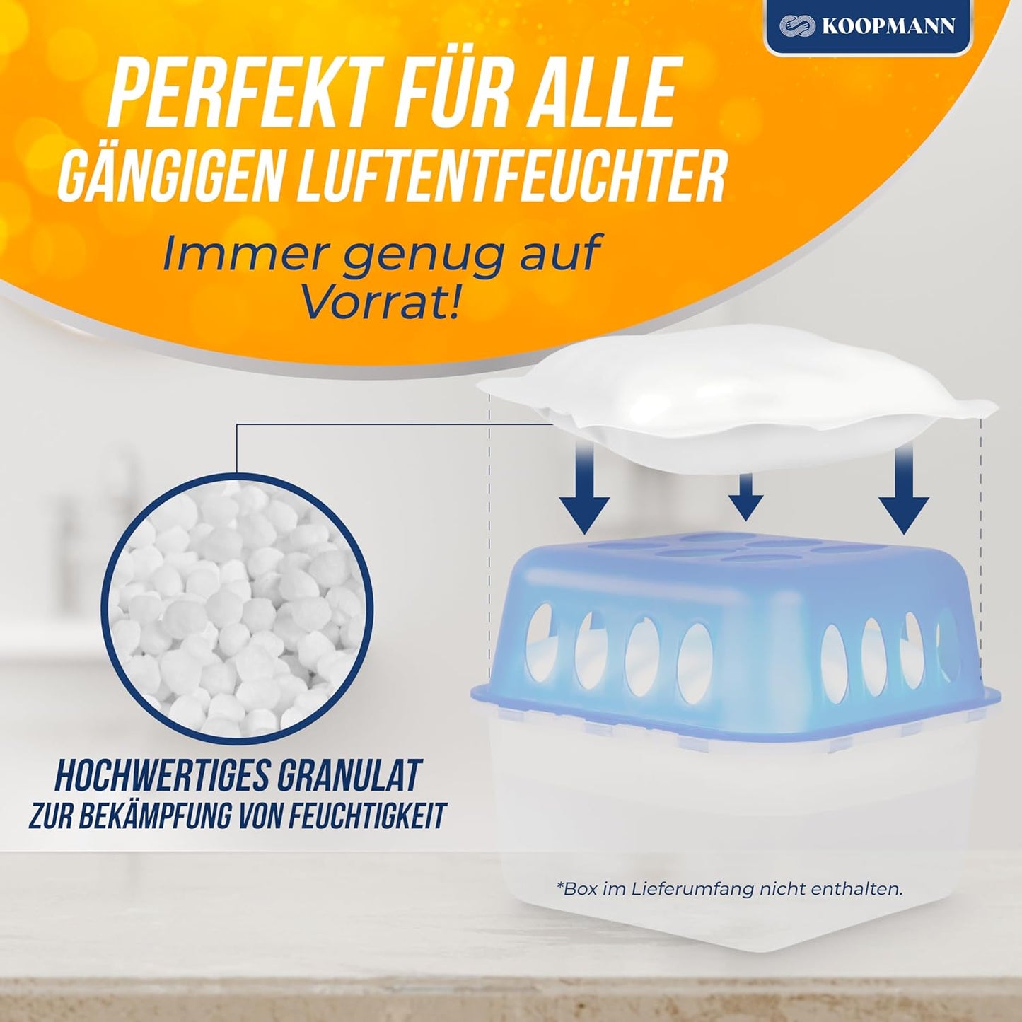 Luftentfeuchter Granulat Nachfüllpack, 12 X Granulat Nachfüllpack