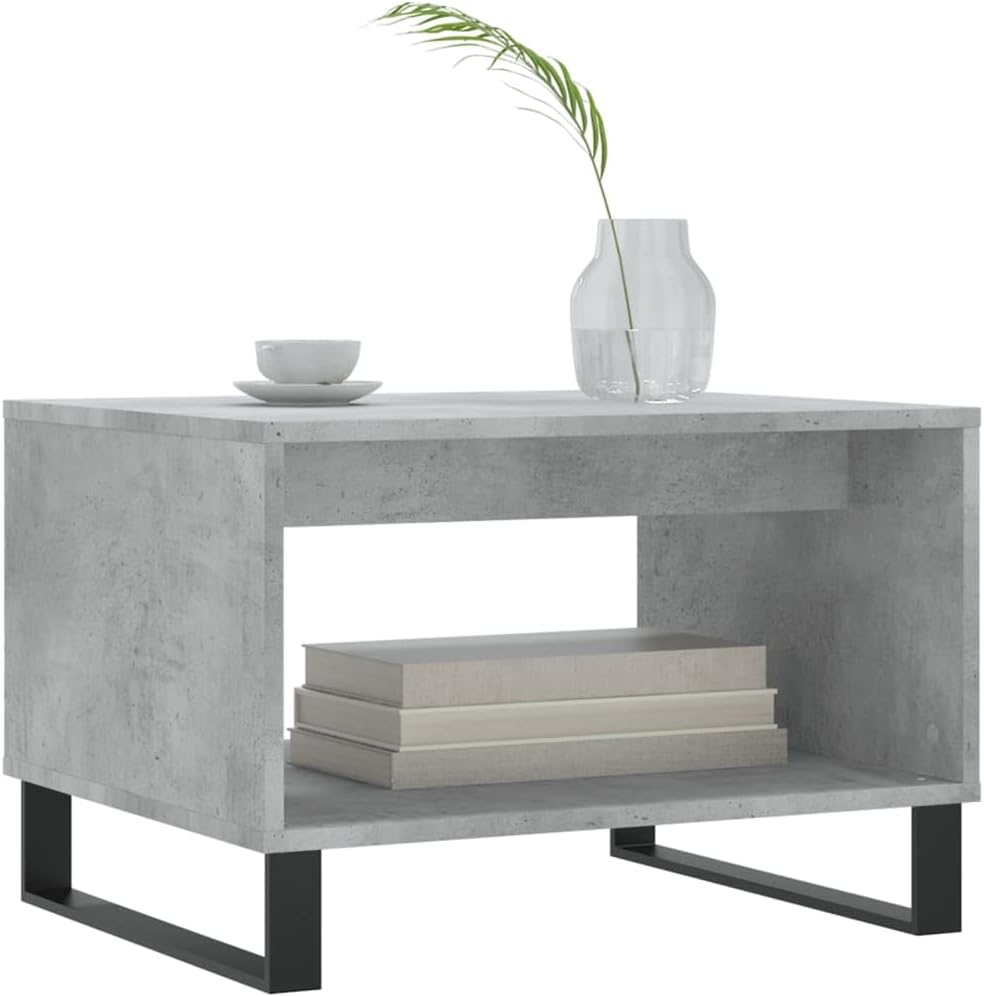 Rechteckiger Couchtisch, Betongrau