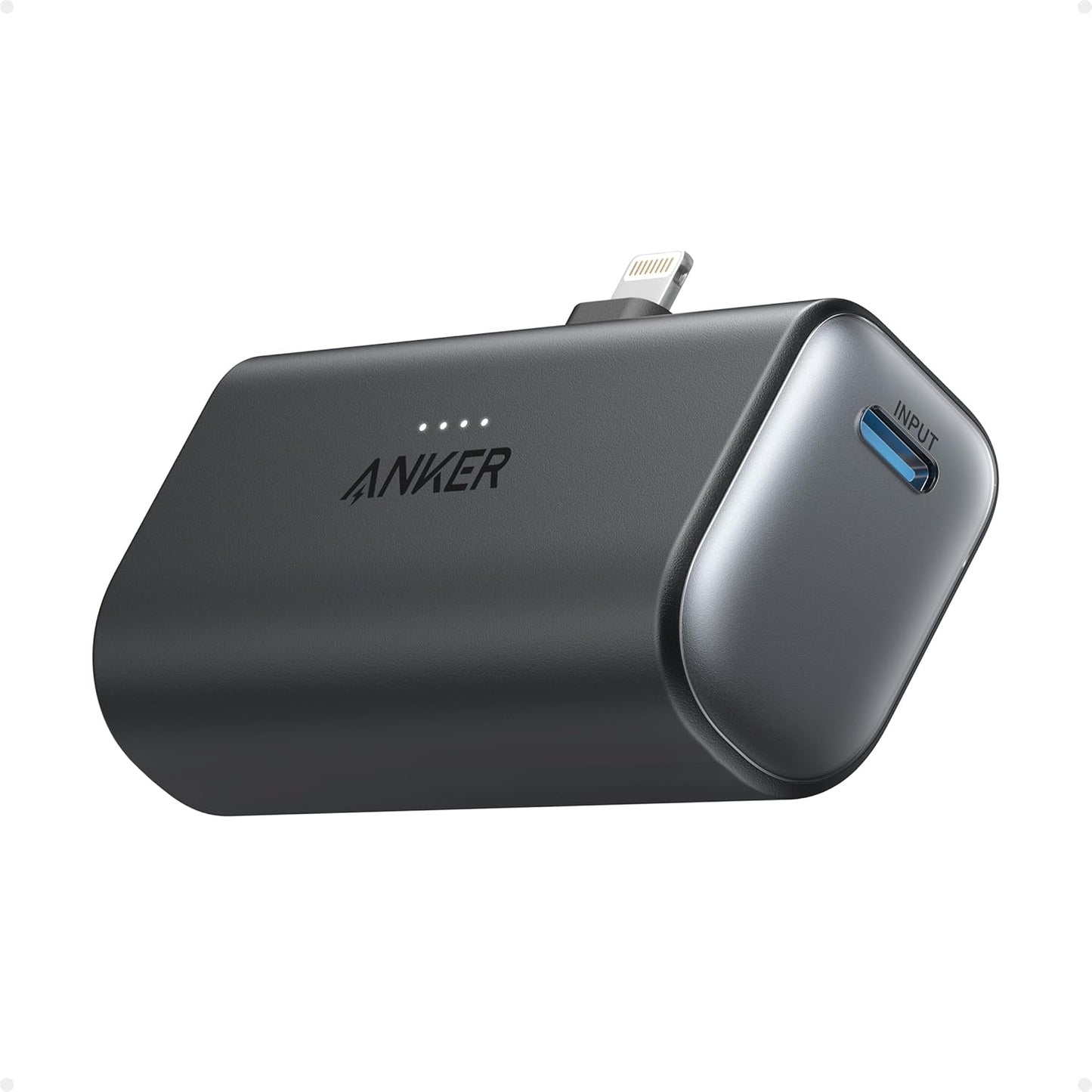 621 Powerbank mit Lightning-Stecker, Schwarz