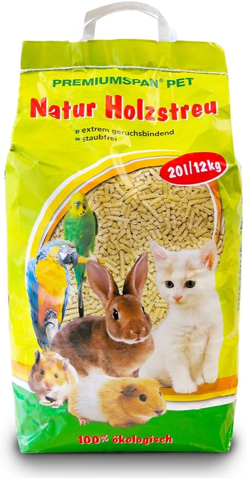 Naturholz-Kleintierpellets, 20 Liter