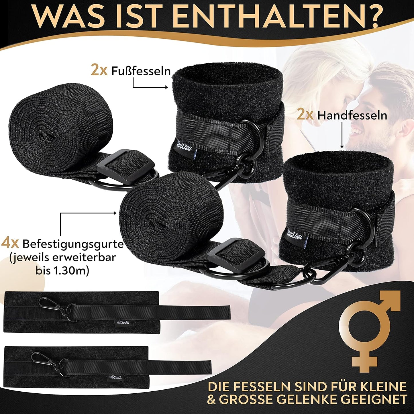 Bondage Fesselset für Möbelbefestigung