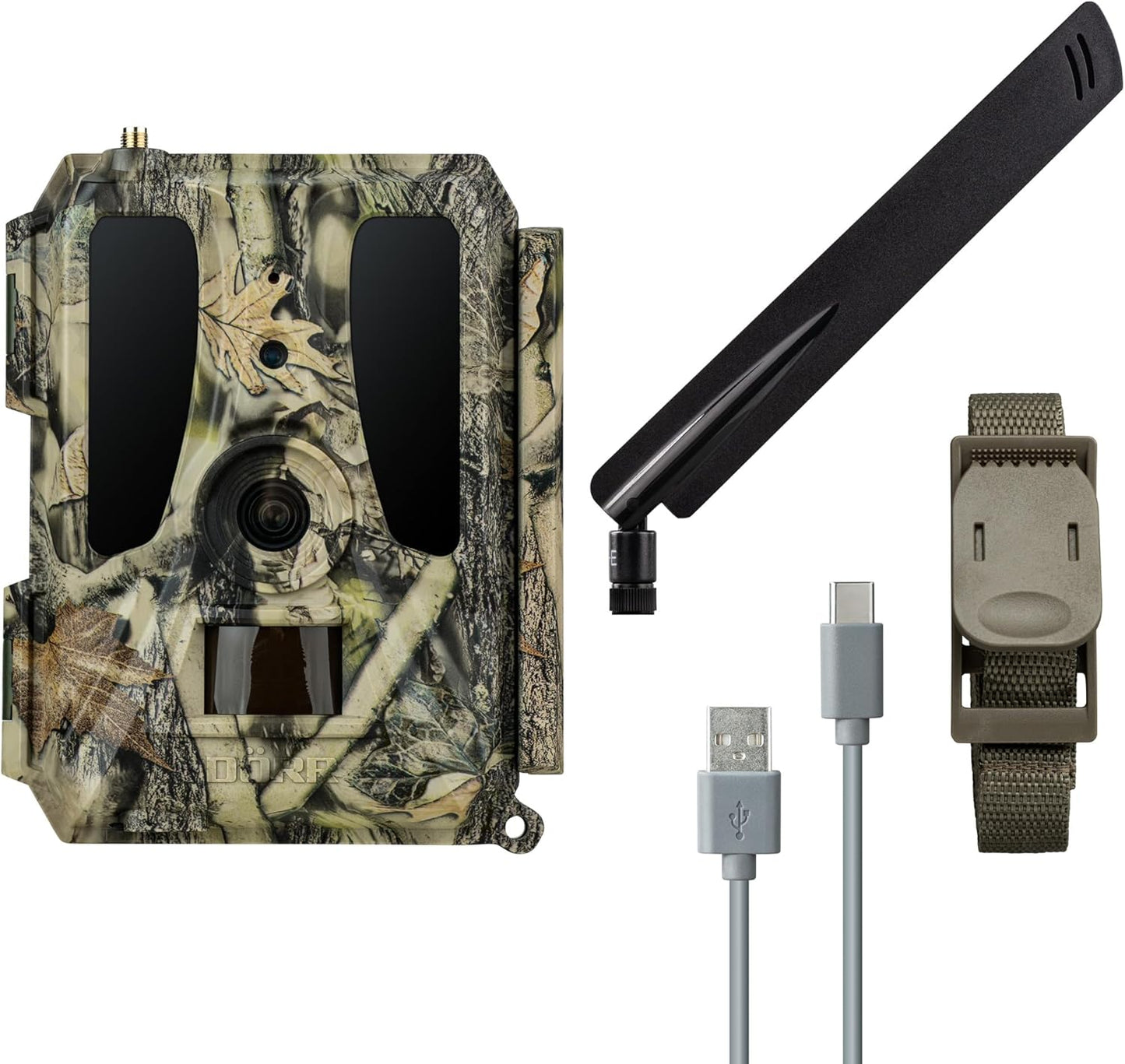 Cloud Pro Wildkamera Starter-Set mit 4G Bildübertragung, 24MP, App, Starter-set 60° Wiederaufladbar 18650