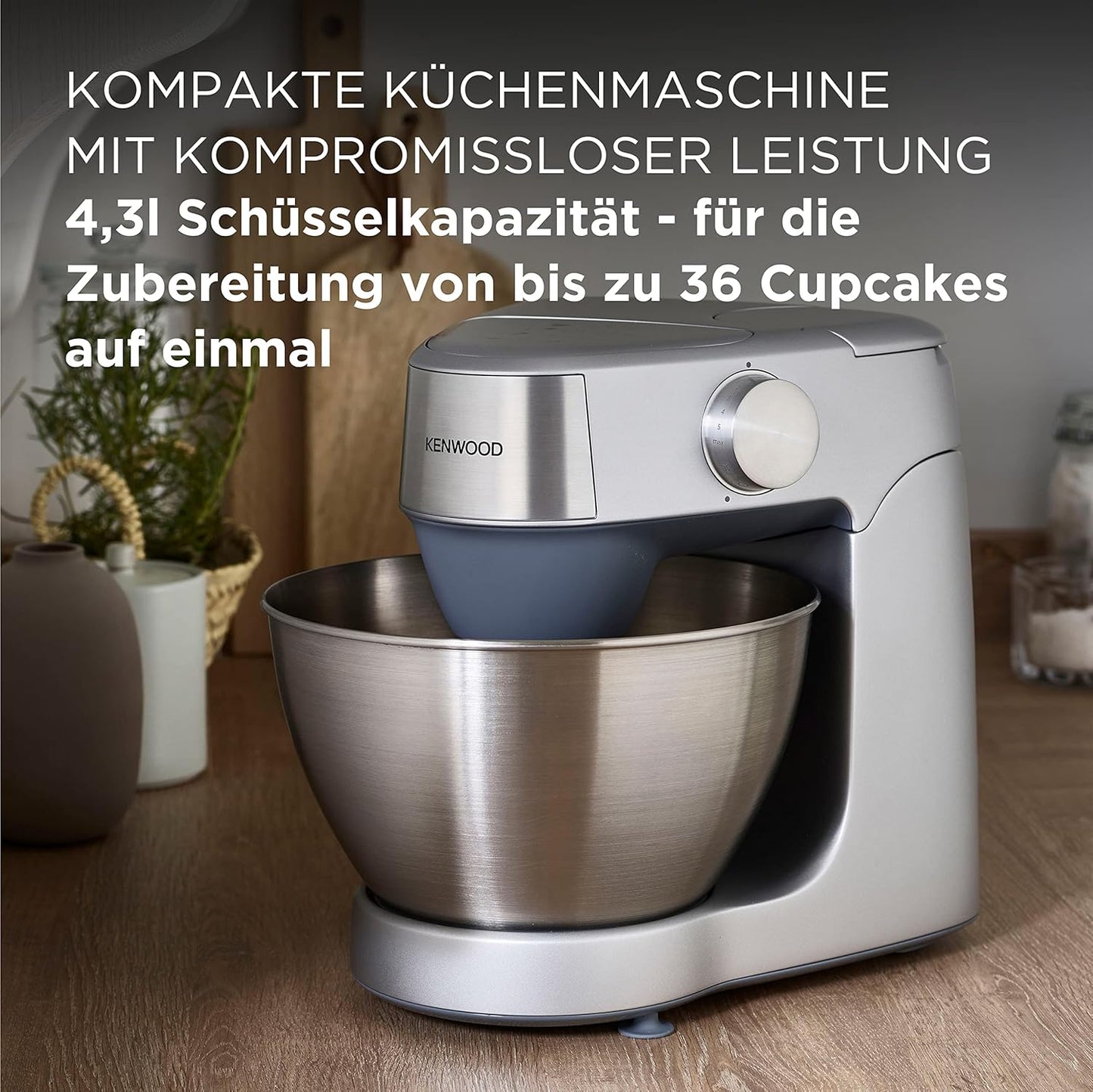 Küchenmaschine Prospero+, inkl. 3 Zubehörteile Silber