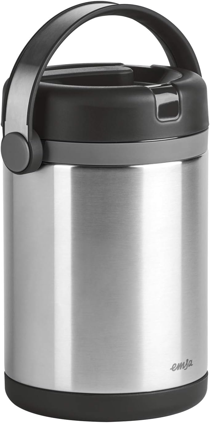 Isolier-Speisegefäss mit Speiseeinsätzen, Schwarz 1.7 L Single