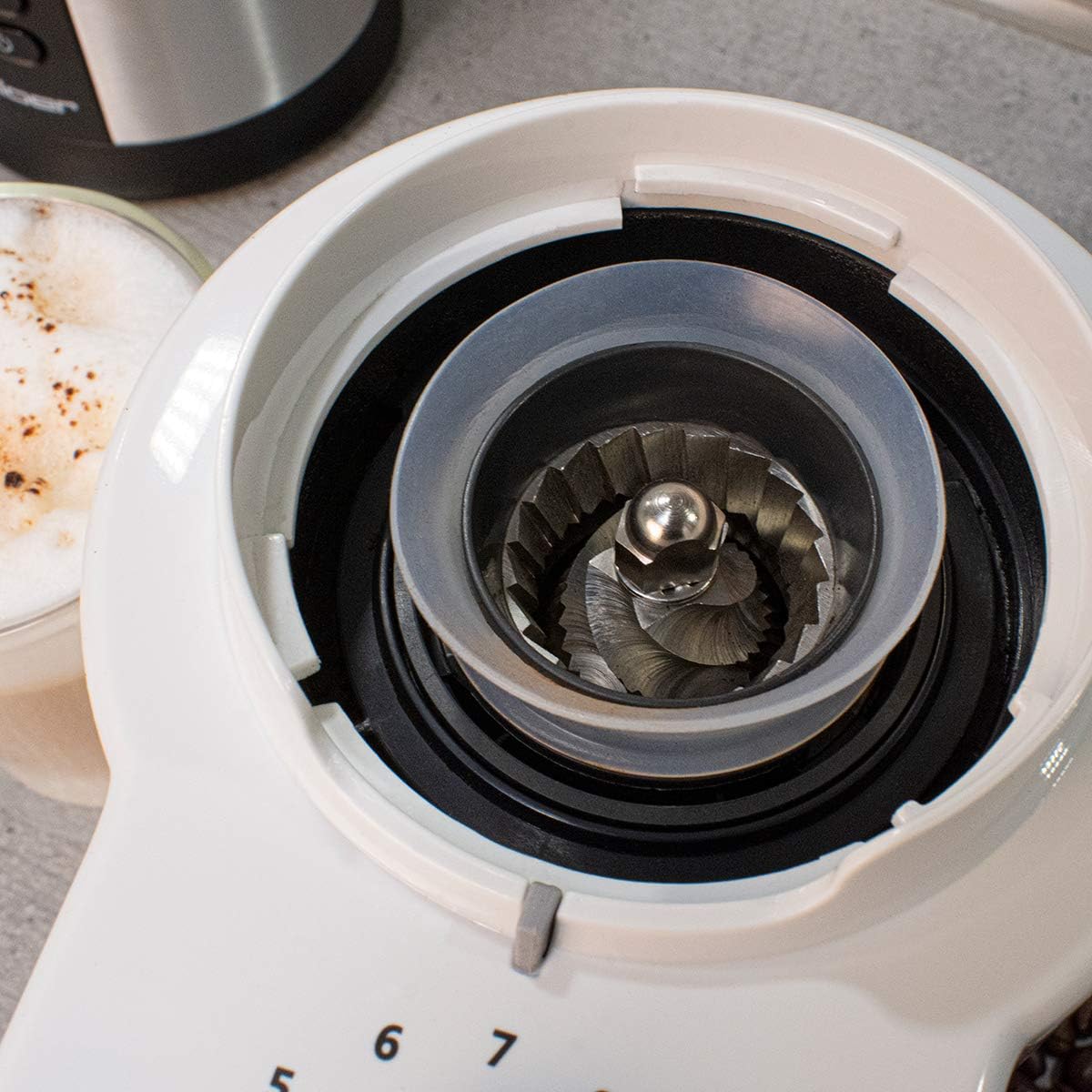 Elektrische Kaffeemühle 7521, Weiss