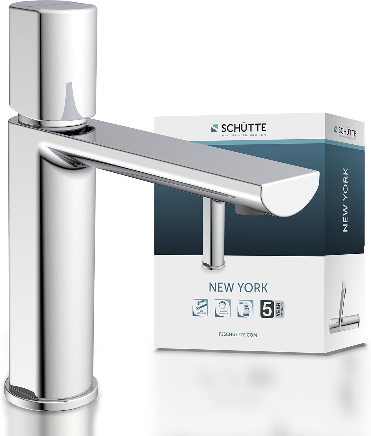 NEW YORK Waschtischarmatur, New York Chrom