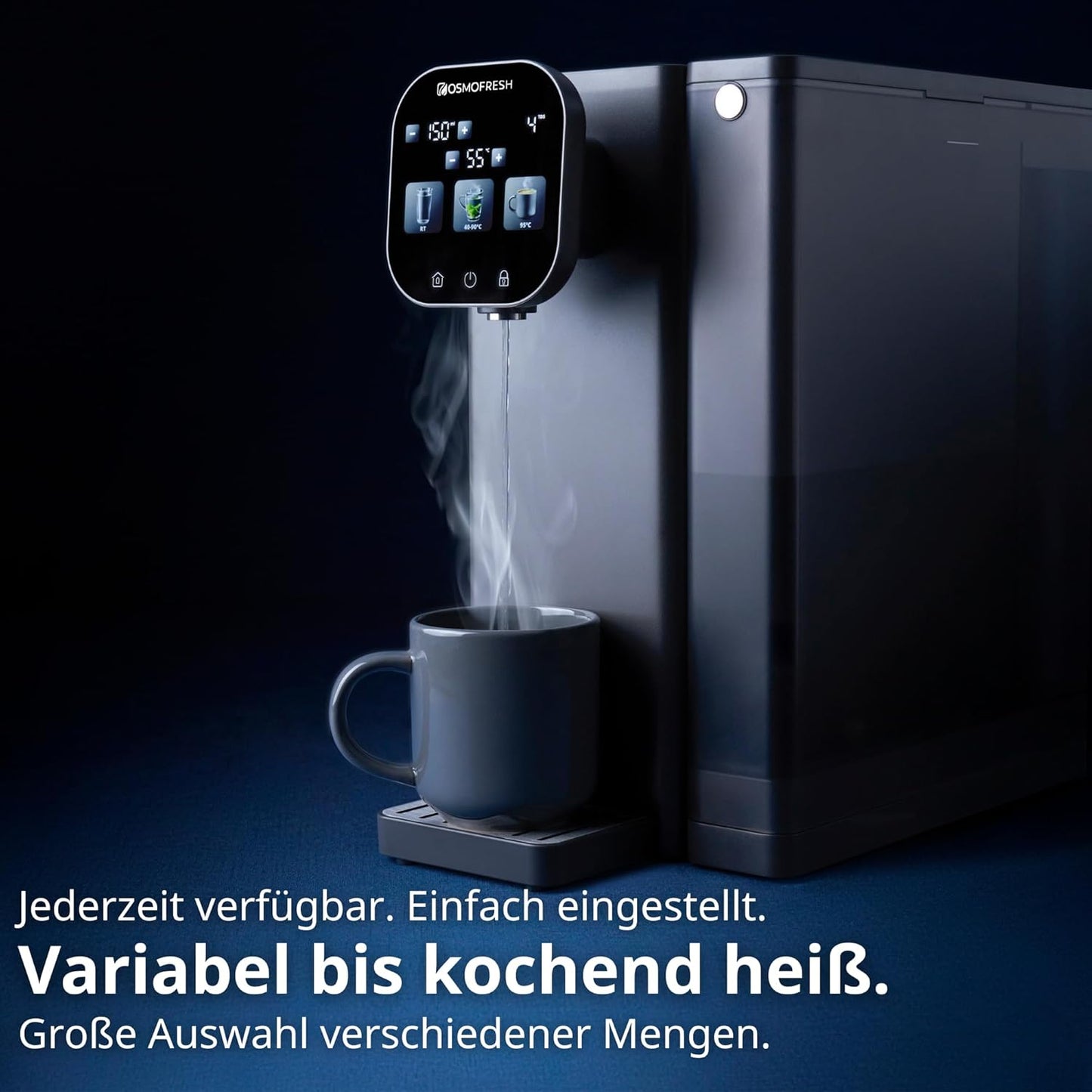 Fusion Air Osmoseanlage mit Heisswasserspender