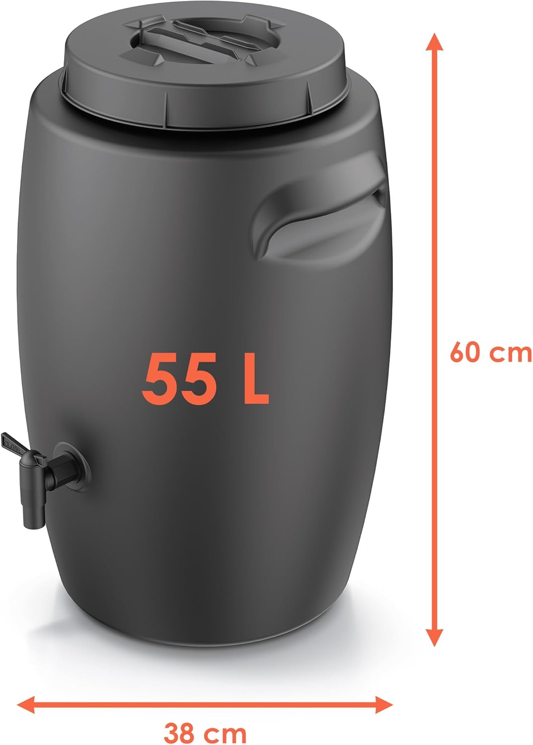 Kompostierungsfass für organischen Dünger, 55 L, 55 L