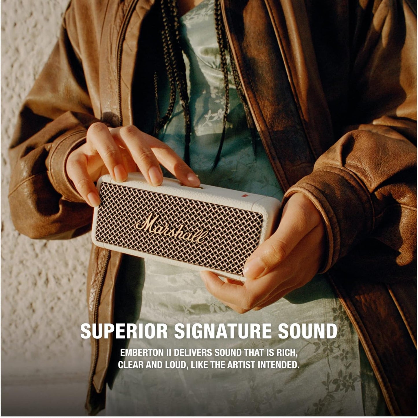 Emberton II Portable Bluetooth Speaker, Cream Emberton II
