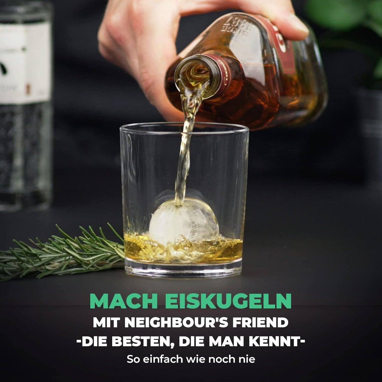 XXL Eiskugelform 3er-Set für Cocktails, 3x Eiskugelform